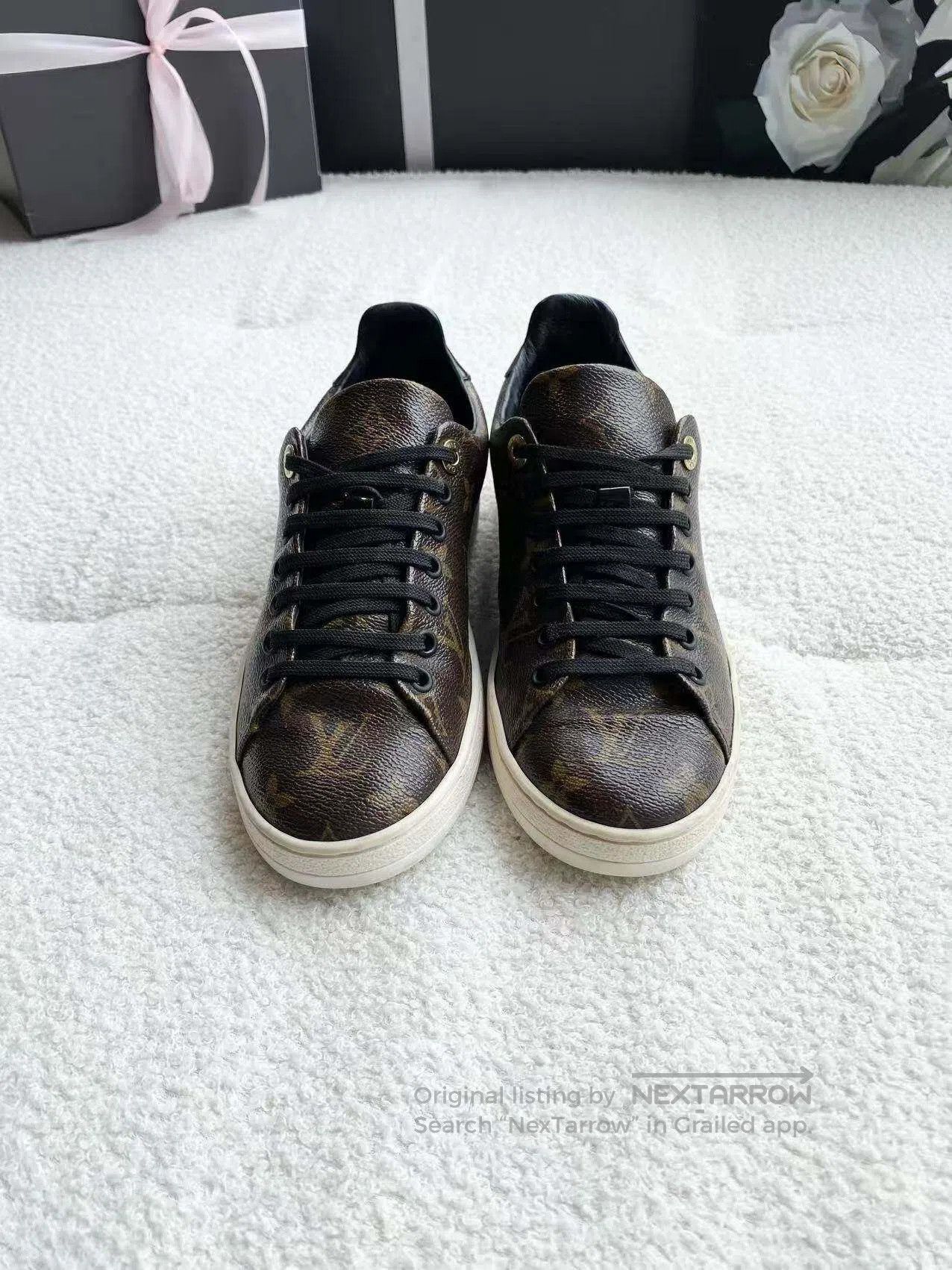 Louis Vuitton Louis Vuitton Full print of old flower shoes| Size US 6 / IT 36 - 2 Thumbnail