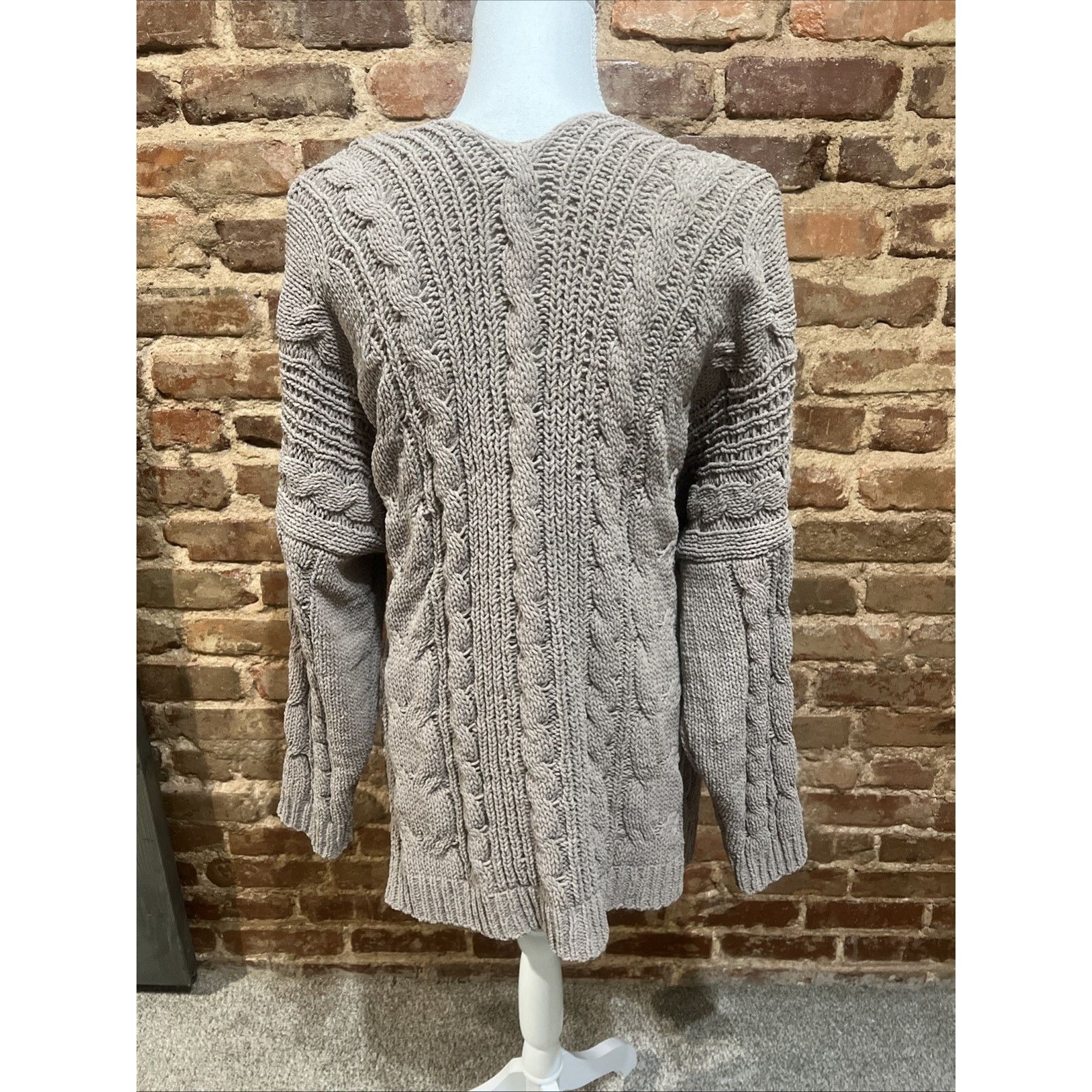 Love Tree Women's Brown Cardigan Size Large Open Front