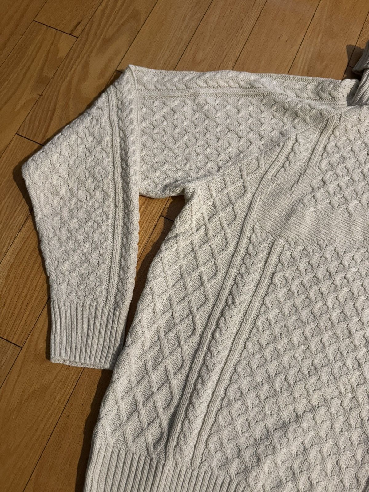 Nike $180 Nike Life Cable Knit Turtleneck Sweater Light Bone Size US S / EU 44-46 / 1 - 4 Thumbnail