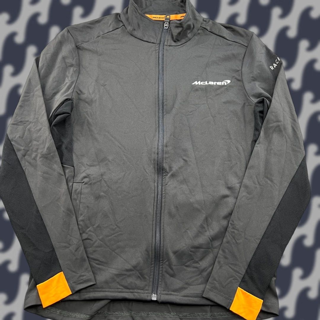 Vintage McLaren Mens Jacket Small Full Zip Gray Softshell Track Jacket F1 Regular Open Front Style: Track Jacket Size US S / EU 44-46 / 1 - 1 Thumbnail