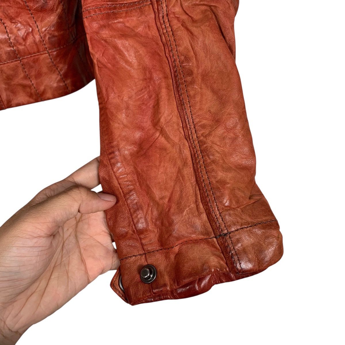 Leather ☀️Siosi leather cafe racer jacket Size US XS / EU 42 / 0 - 10 Thumbnail