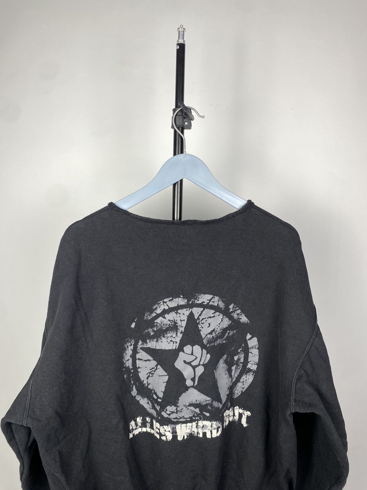Band Tees × Vintage Vintage 00s Punk ABSTURTZ - Alles Wird Gut Band Faded Black Size US M / EU 48-50 / 2 - 9 Thumbnail