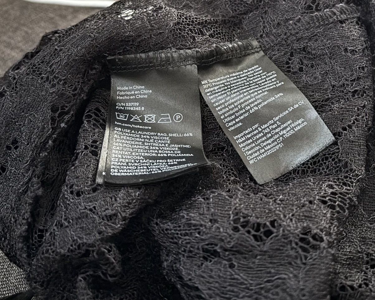 H&M Women’s Size XS H&M Black Sheer Lace Maxi Dress Pre-Owned Size XS / US 0-2 / IT 36-38 - 8 Thumbnail