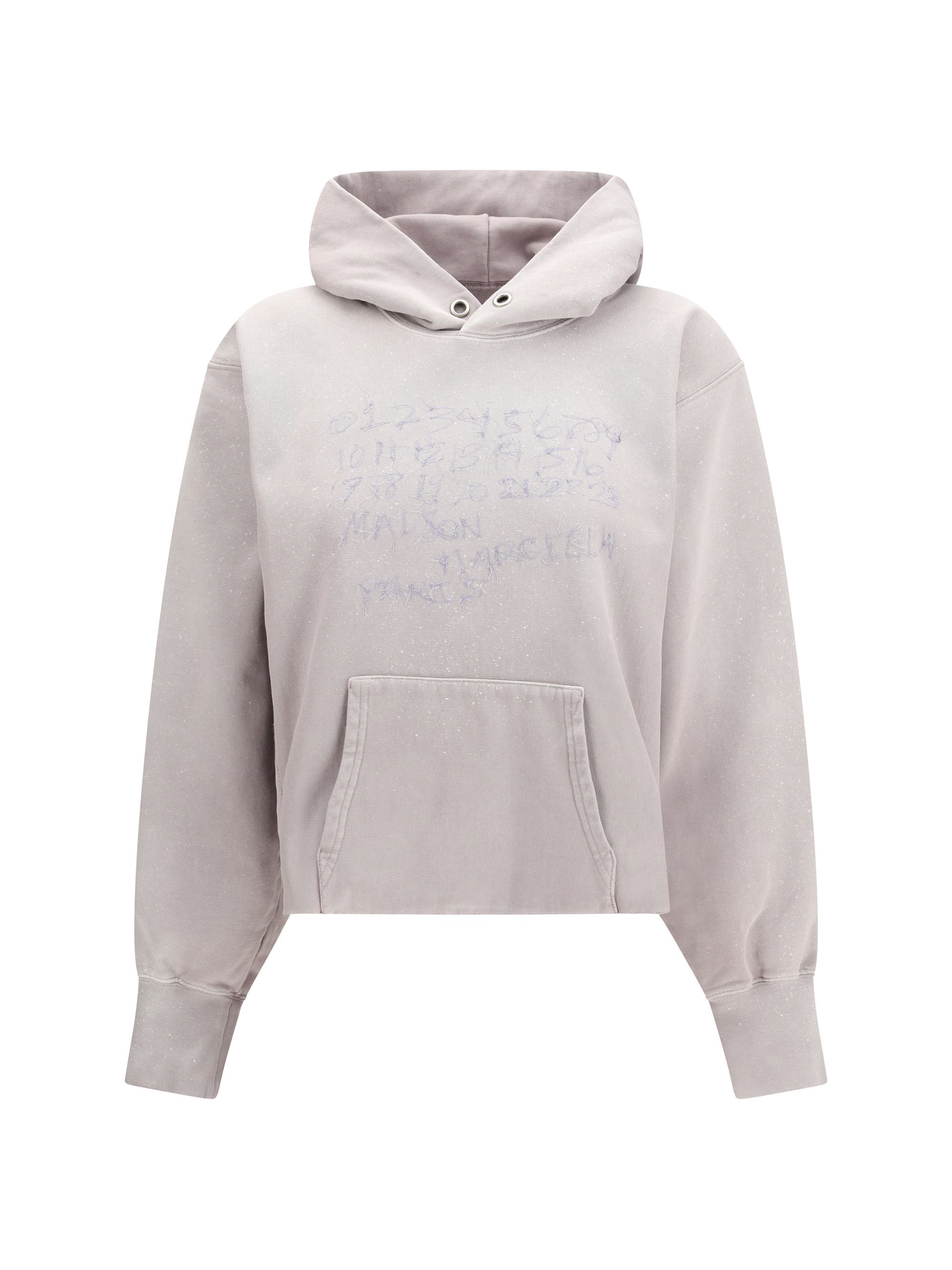 Maison Margiela Printed Hoodie with adjustable drawstring hood Size M / US 6-8 / IT 42-44 - 1 Thumbnail