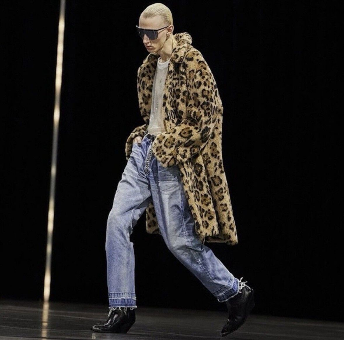 Celine Celine 22FW boydoll alpaca fur leopard pattern coat sz48 Size US M / EU 48-50 / 2 - 1 Thumbnail