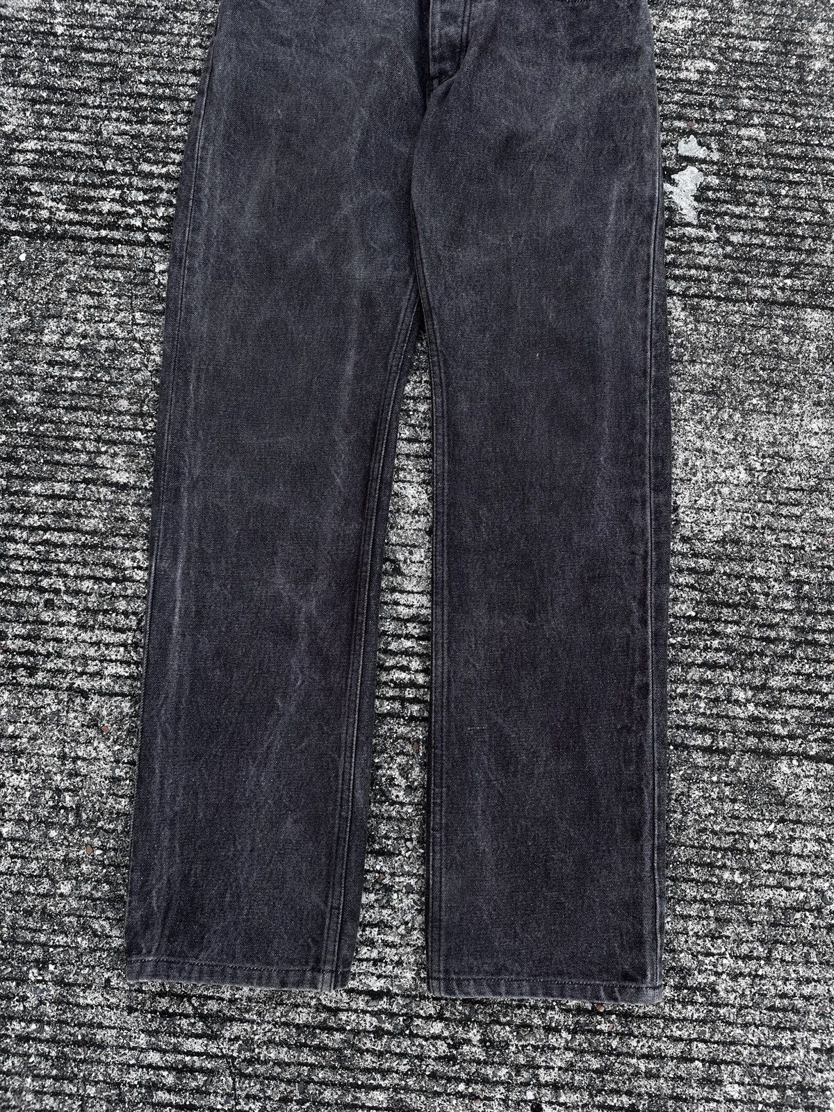 Helmut Lang Helmut Lang Dark Grey Classic Raw Denim Size US 31 - 5 Thumbnail