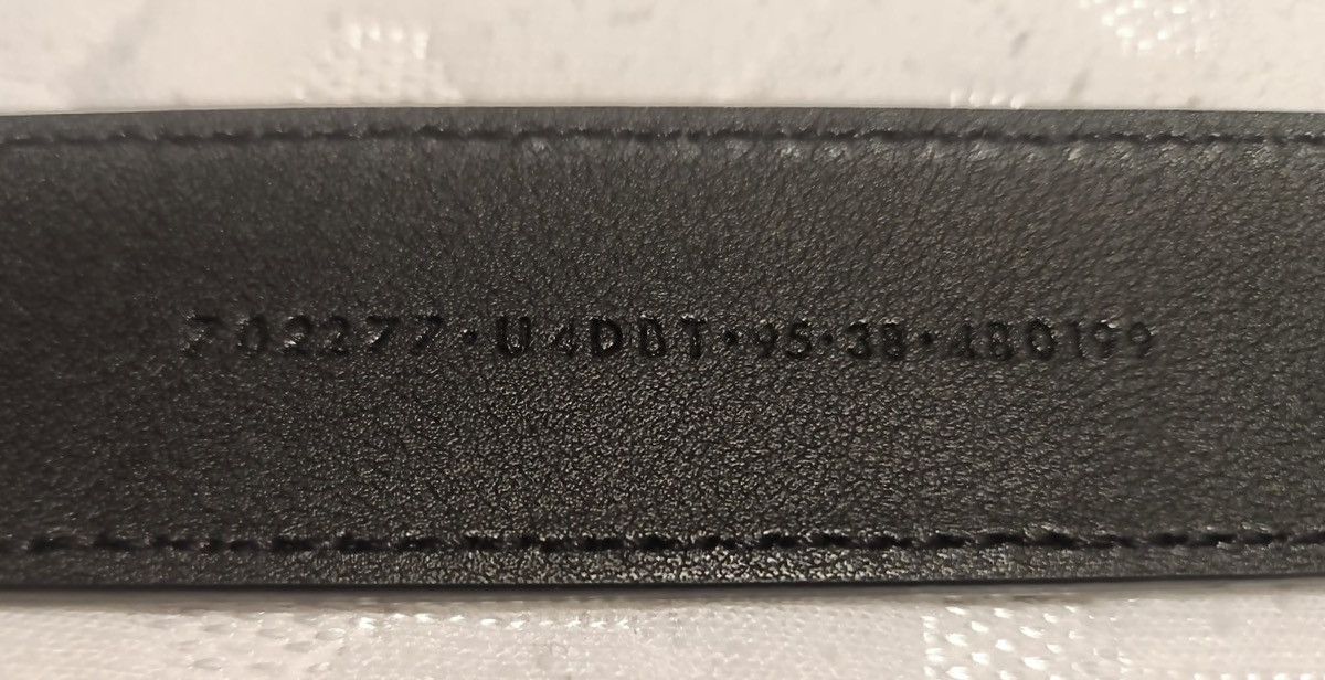 Adidas × Gucci DOL STG SICCUQ Leather Belt Trefoil 95 Size 30 - 4 Thumbnail