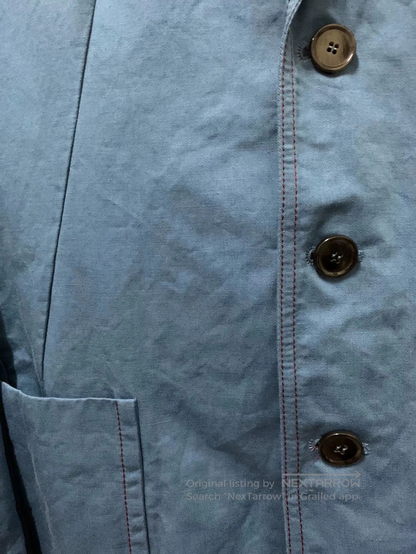 Marni Vintage Baby Blue Work Jacket by Marni. Size US M / EU 48-50 / 2 - 3 Thumbnail