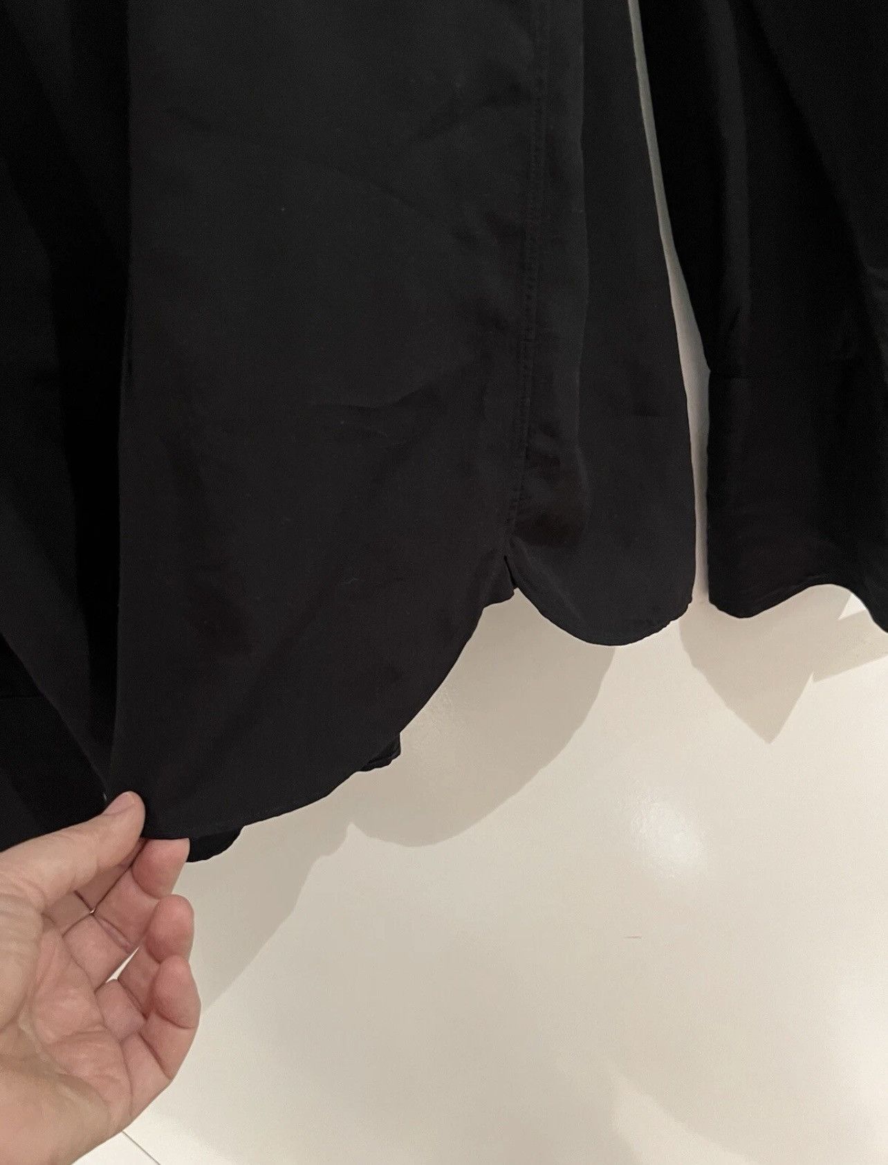 Tom Ford TOM FORD Black Dress tuxedo Shirt 17/5 44 Silk Lyocell Size US L / EU 52-54 / 3 - 5 Thumbnail