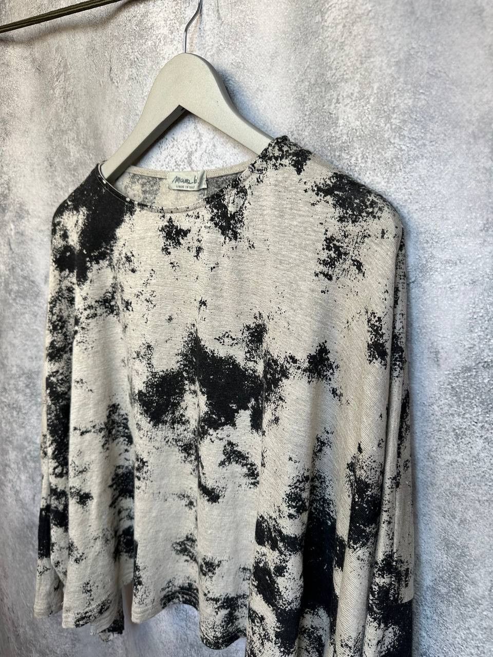 Designer Mama B Kira LS Linen Printed Jersey Jumper Made in Italy Size M / US 6-8 / IT 42-44 - 6 Thumbnail