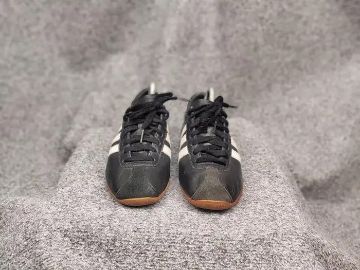 Adidas Vintage Adidas Originals Rekord Black Leather Sneaker Y2K Size US 6 / EU 39 - 17 Thumbnail