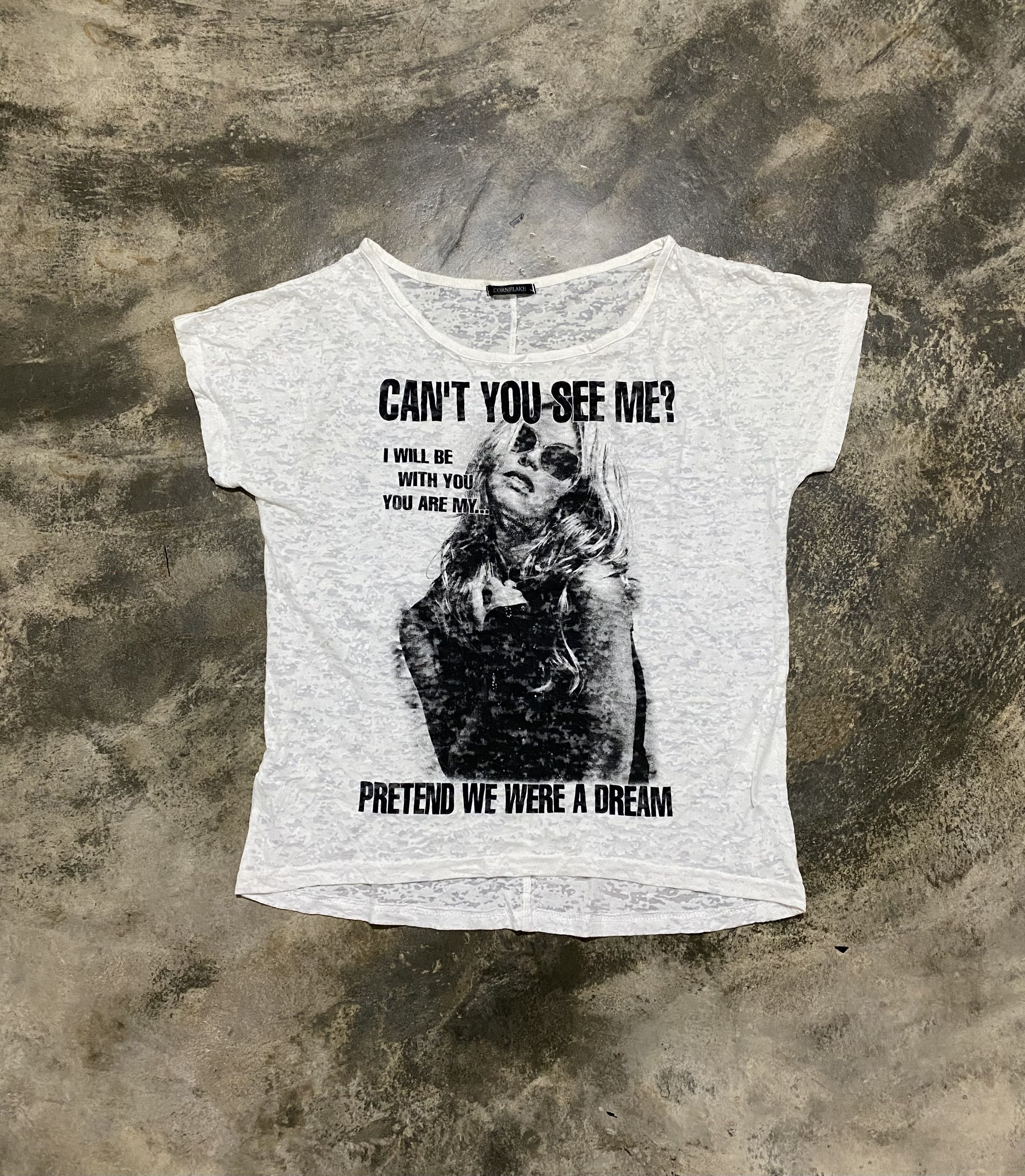 image of Hysteric Glamour Cornflake Can’T You See Me? in White, Women's (Size Medium)