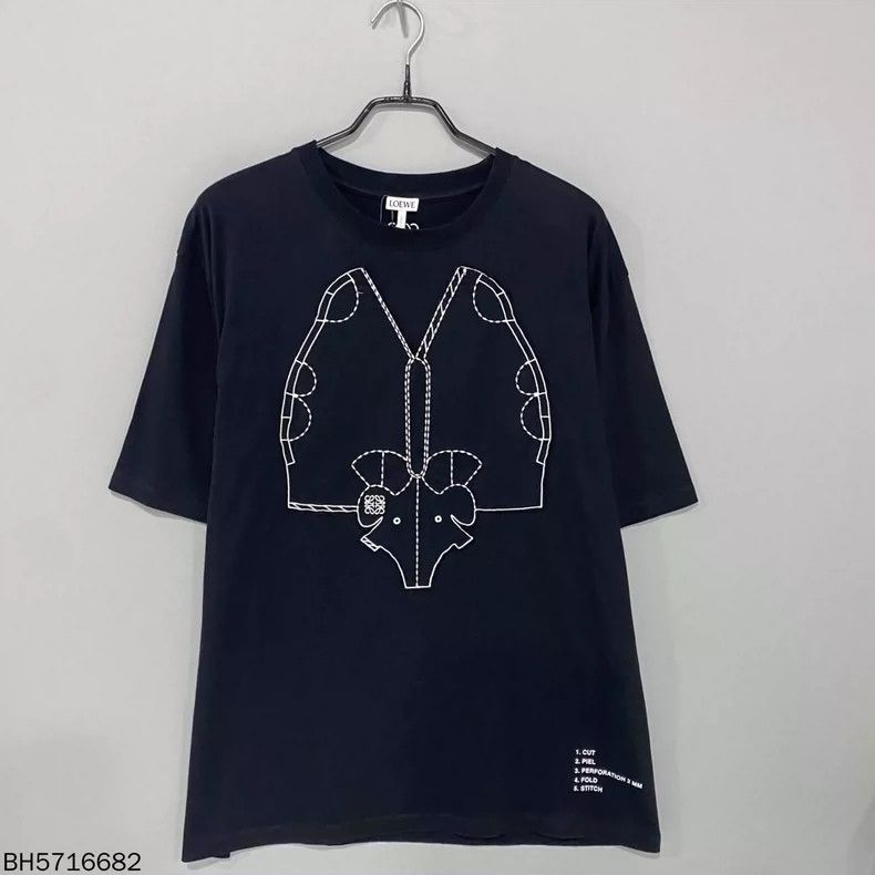 Loewe LOEWE Black Embroidered Elephant Logo Tee - dmc Size US XS / EU 42 / 0 - 1 Thumbnail