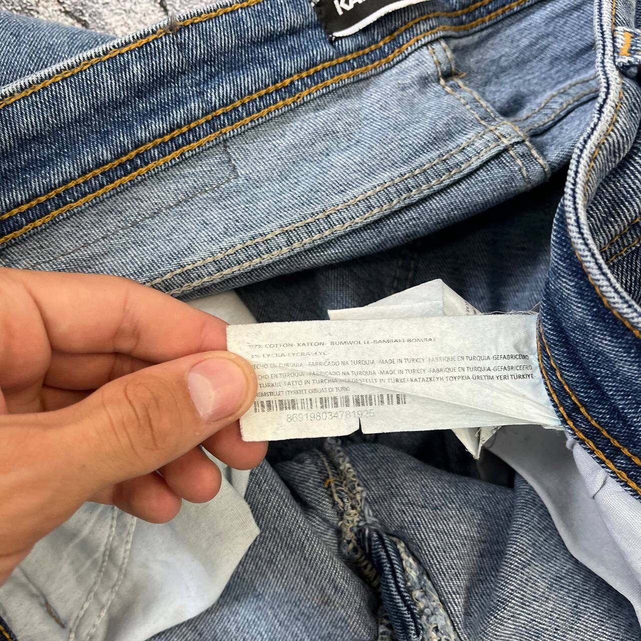 Karl Lagerfeld × Vintage Vintage Denim Karl Lagerfeld Flare denim pants/ Size US 34 / EU 50 - 4 Thumbnail