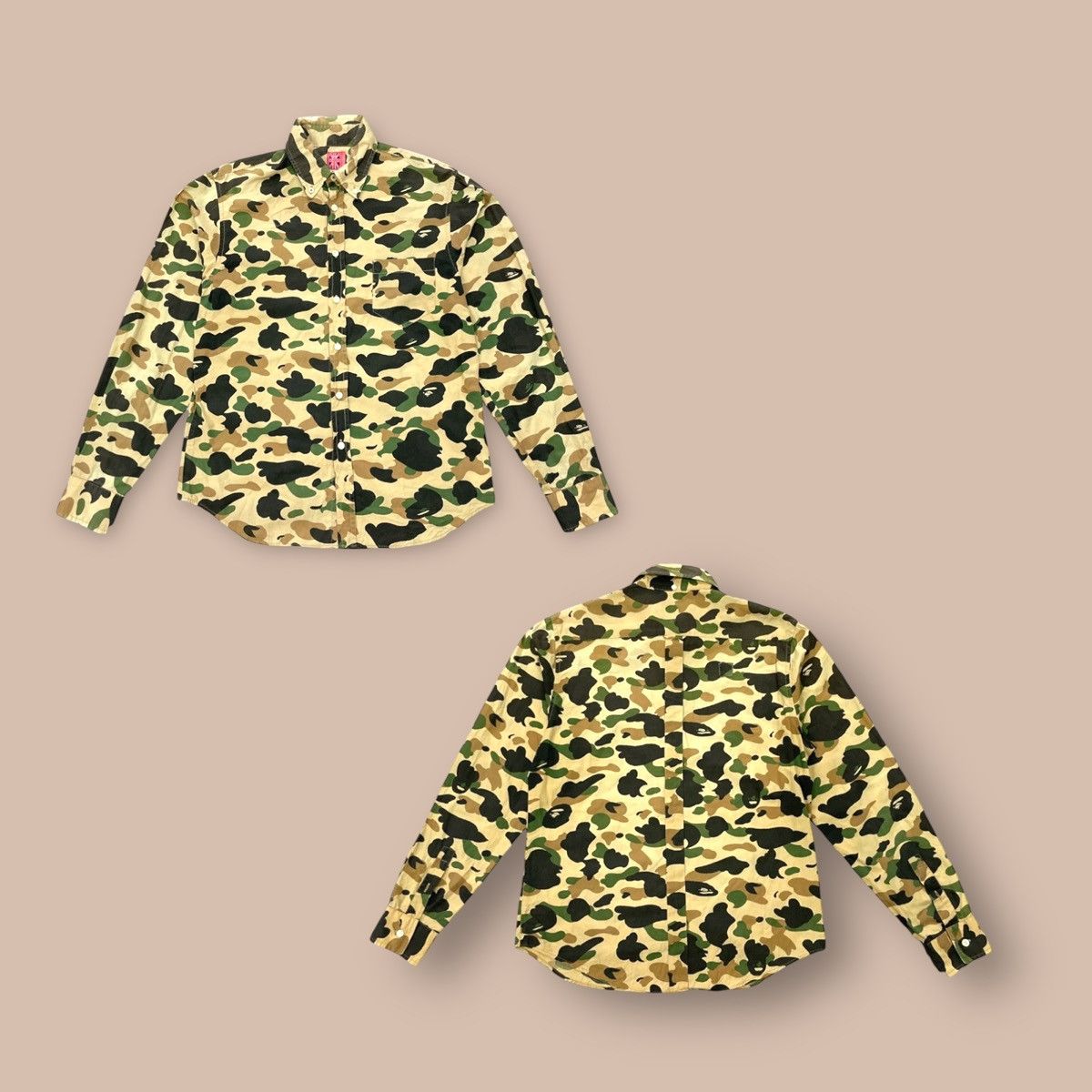 Bape A Bathing Ape Camo Button-up L/S Shirt Size US M / EU 48-50 / 2 - 1 Thumbnail