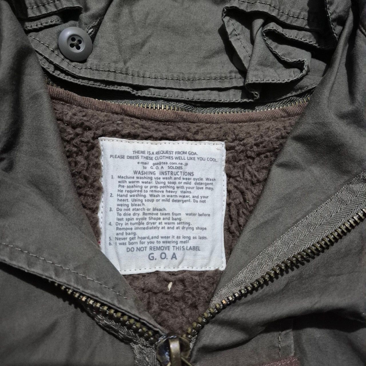 GOA Vintage goa military zip fur hoodie Size US M / EU 48-50 / 2 - 11 Thumbnail
