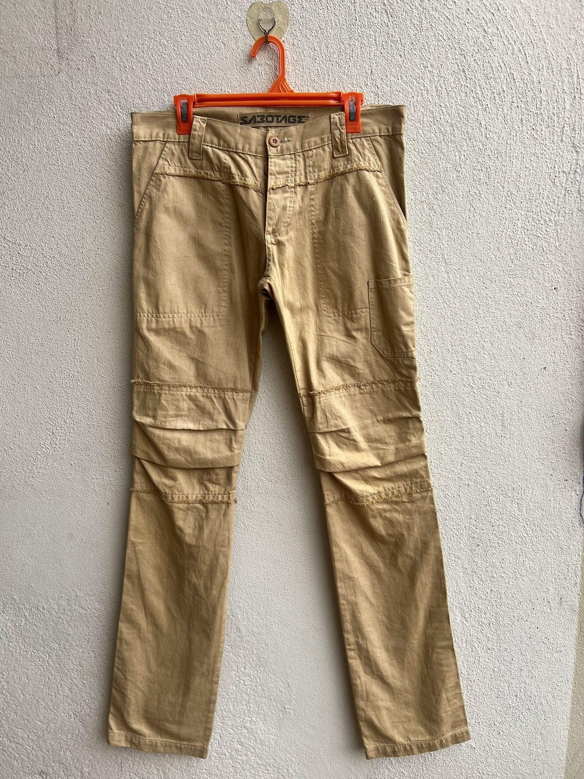 Japanese Brand Vintage SABOTAGE Japan Fade Dirty Distressed Pant Size US 31 - 20 Thumbnail