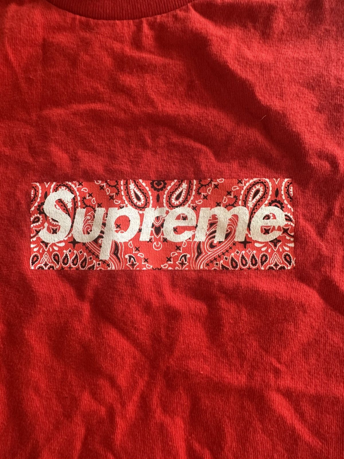 Supreme Supreme Box Logo Bandana Tee Red Size US L / EU 52-54 / 3 - 2 Thumbnail