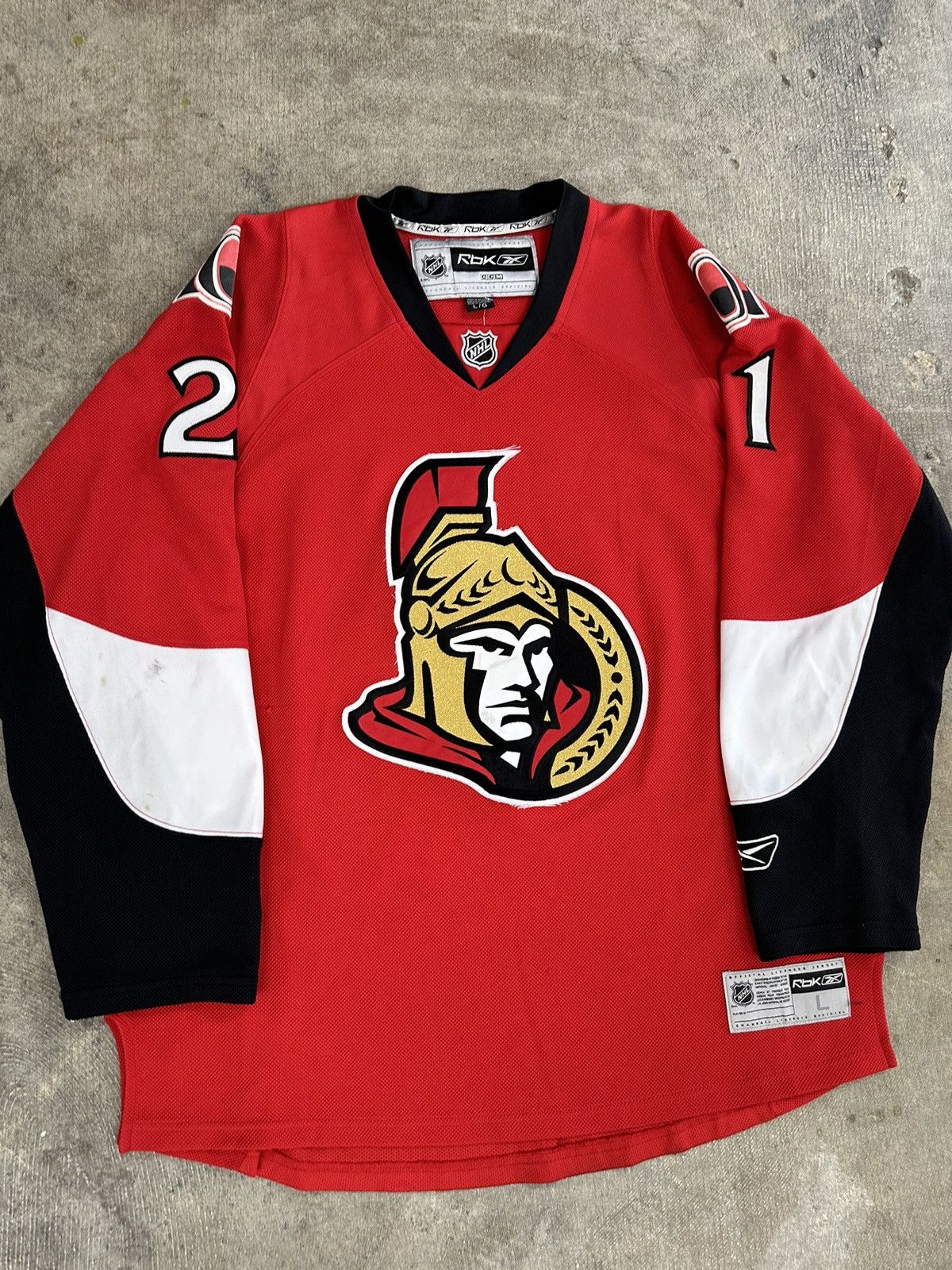 Reebok × Vintage Crazy Y2K Ottawa Senators Reebok Hockey Jersey #21 Size US L / EU 52-54 / 3 - 3 Thumbnail
