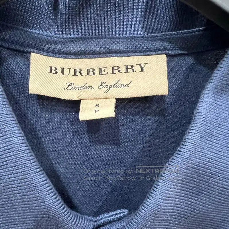Burberry Burberry Men's Blue Cotton Polo Shirt. Size US S / EU 44-46 / 1 - 3 Thumbnail