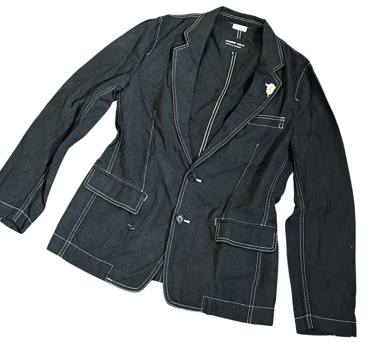 Comme des Garcons Cdg homme deux contrast stitching blazer Size US S / EU 44-46 / 1 - 2 Thumbnail