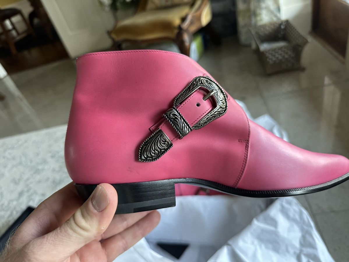 Saint Laurent Paris Grail SS14 Saint Laurent Duckies Pink double buckle Hedi Size US 8.5 / EU 41-42 - 7 Thumbnail