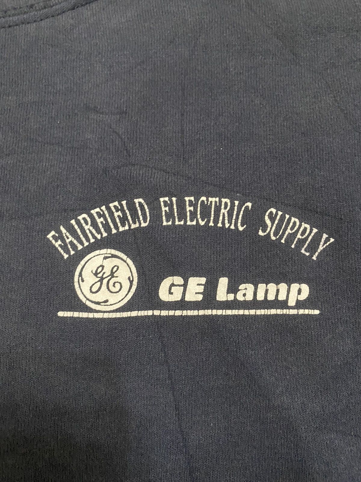 Lee × Vintage Vintage 80s Lee sun faded GE LAMP sweatshirt Size US L / EU 52-54 / 3 - 3 Thumbnail