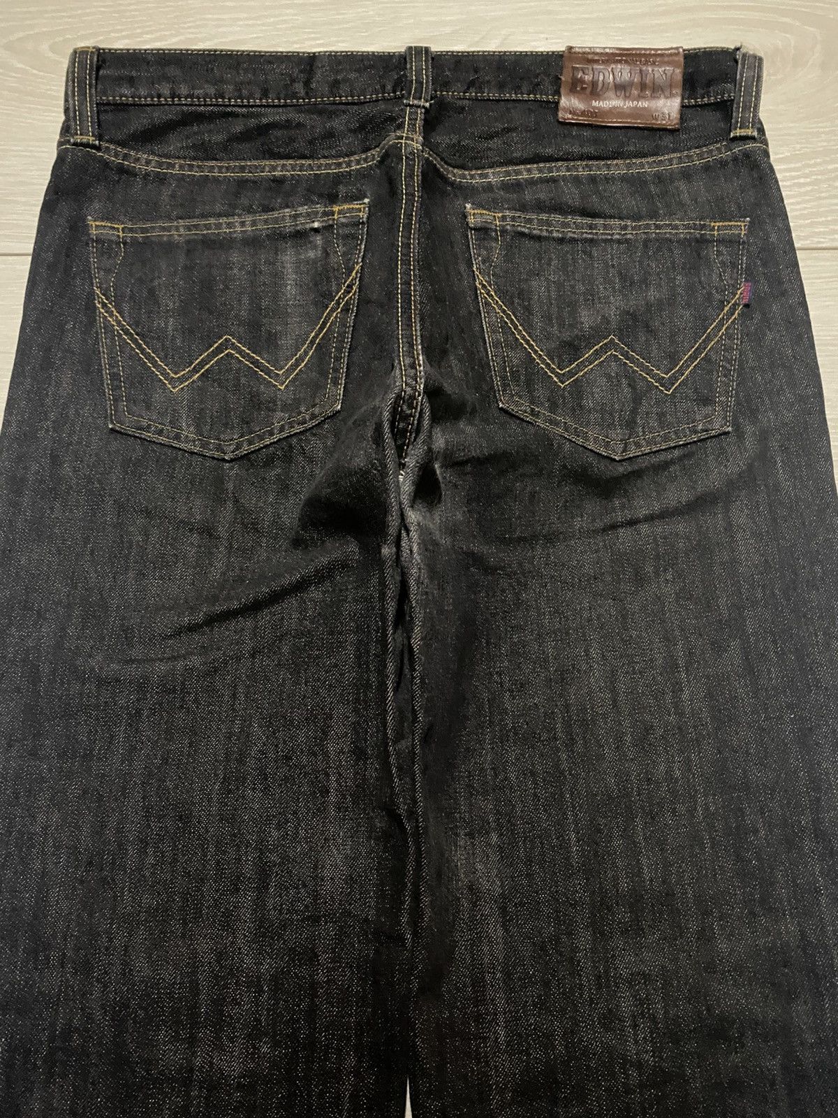 Edwin Japanese Edwin 403 Denim Distressed Loose Jeans Size US 34 / EU 50 - 4 Thumbnail