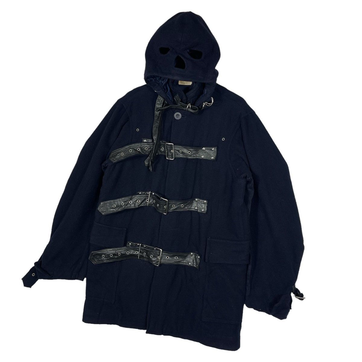 If Six Was Nine × Seditionaries Vintage Milkboy Industrial Punk Long Jacket Duffle Coat Size US L / EU 52-54 / 3 - 3 Thumbnail