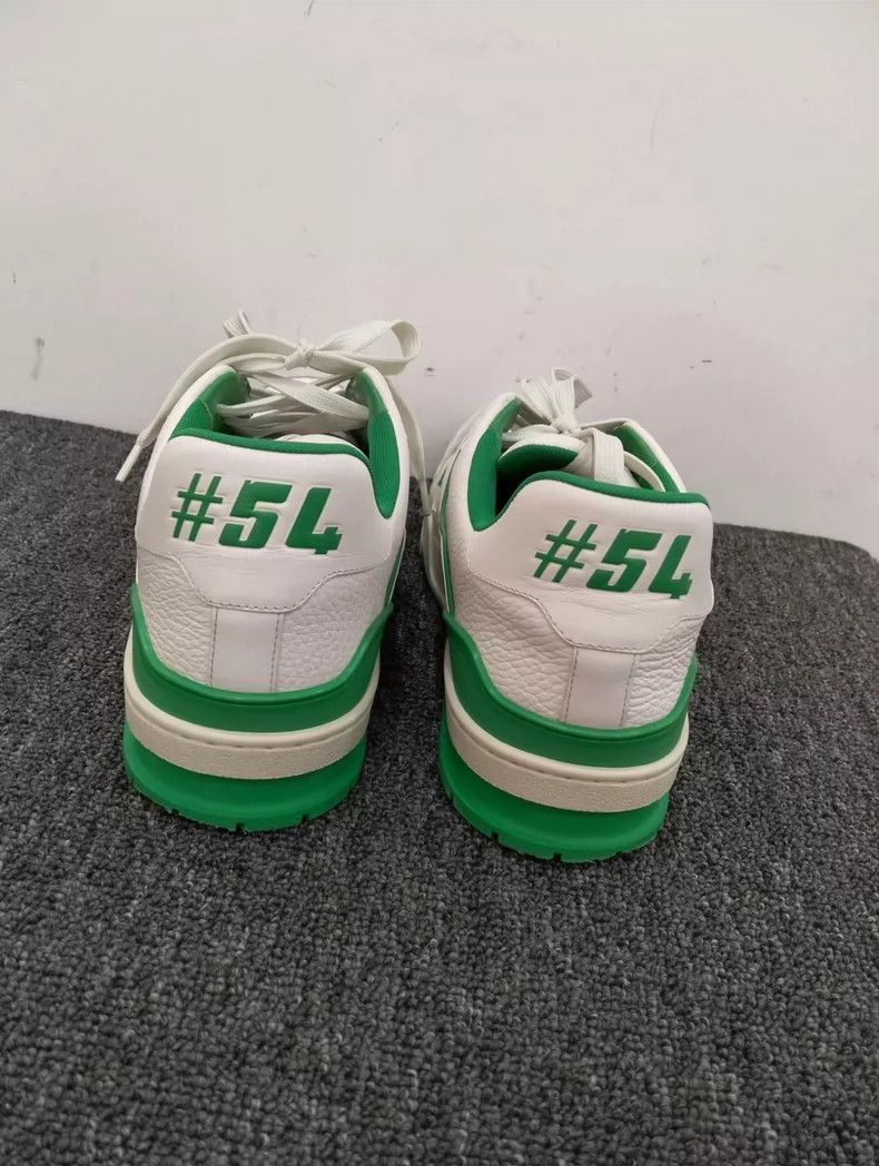 Louis Vuitton Green Trim Trainer Sneakers-2507