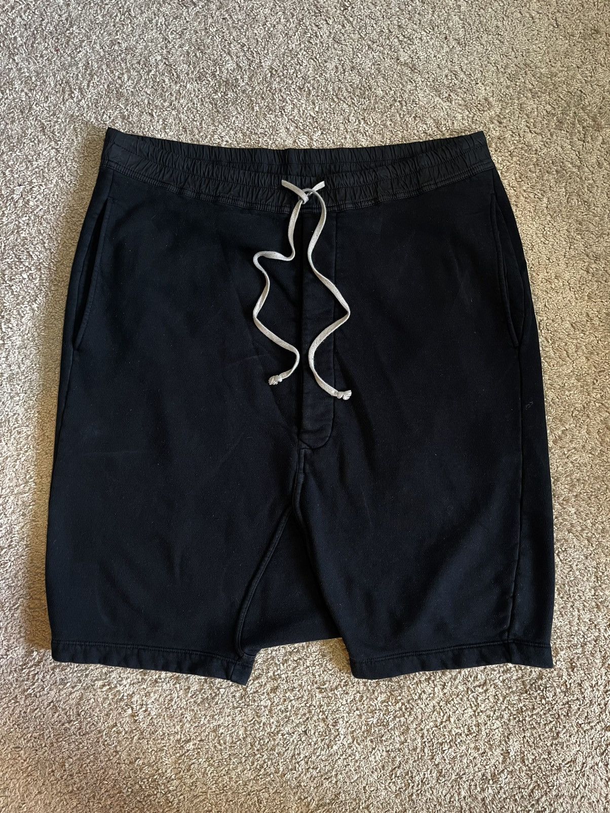 Pre-owned Rick Owens X Rick Owens Drkshdw Black Pod Sweat Shorts