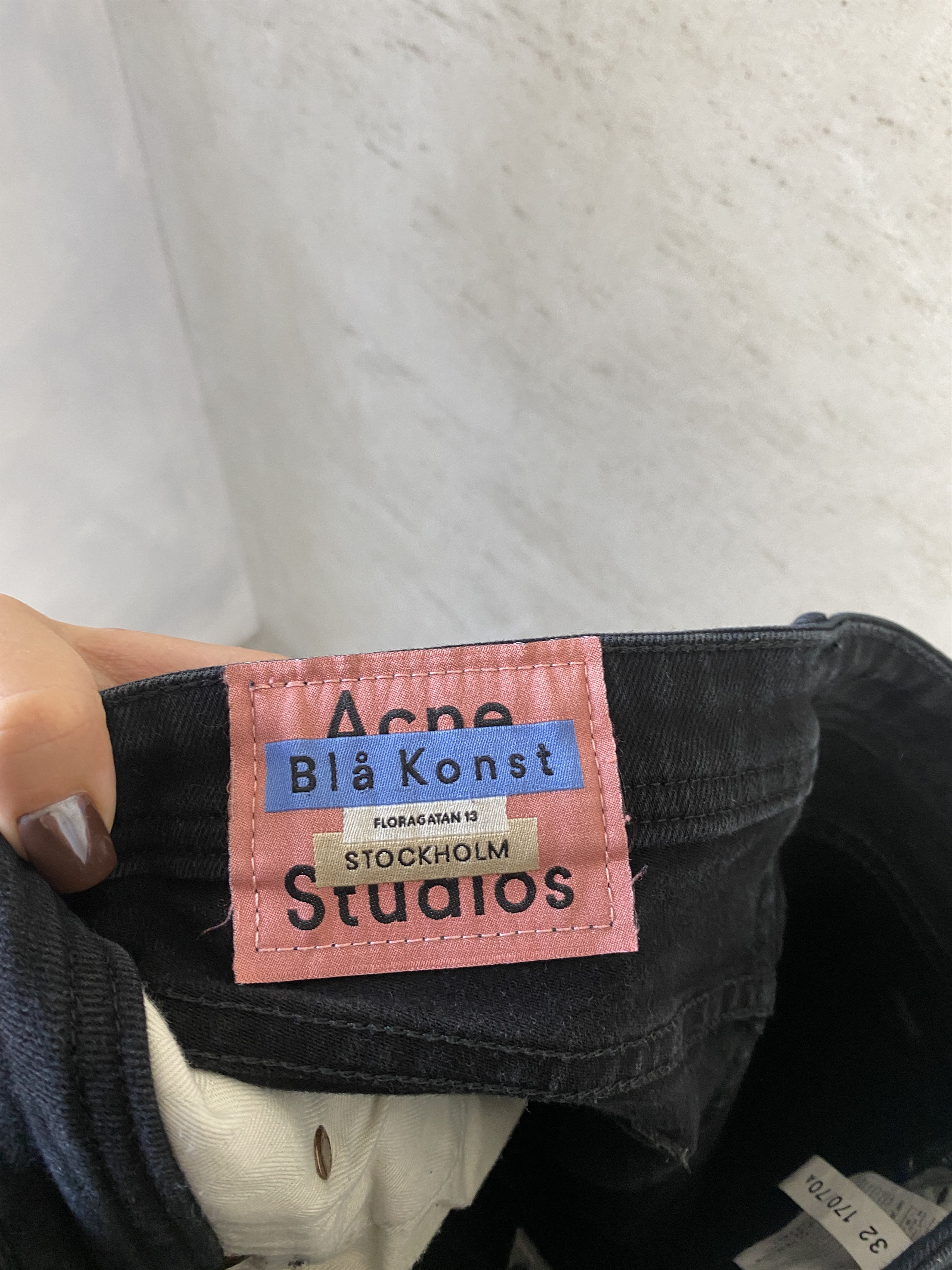 Acne Studios Acne Studios Bla Konst Peg BLK denim skinny jeans pants Size 28" / US 6 / IT 42 - 5 Thumbnail