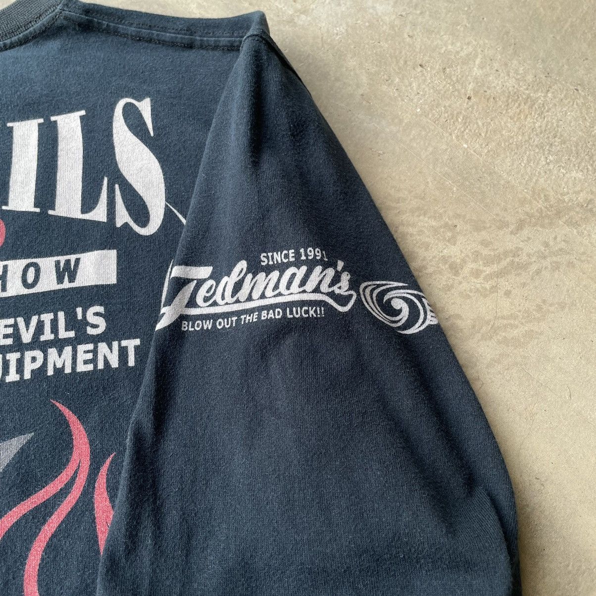 Tedman 🇯🇵 Faded Red Hot Rod Devil Tedman Japanese Brand Longsleeve Size US S / EU 44-46 / 1 - 4 Thumbnail