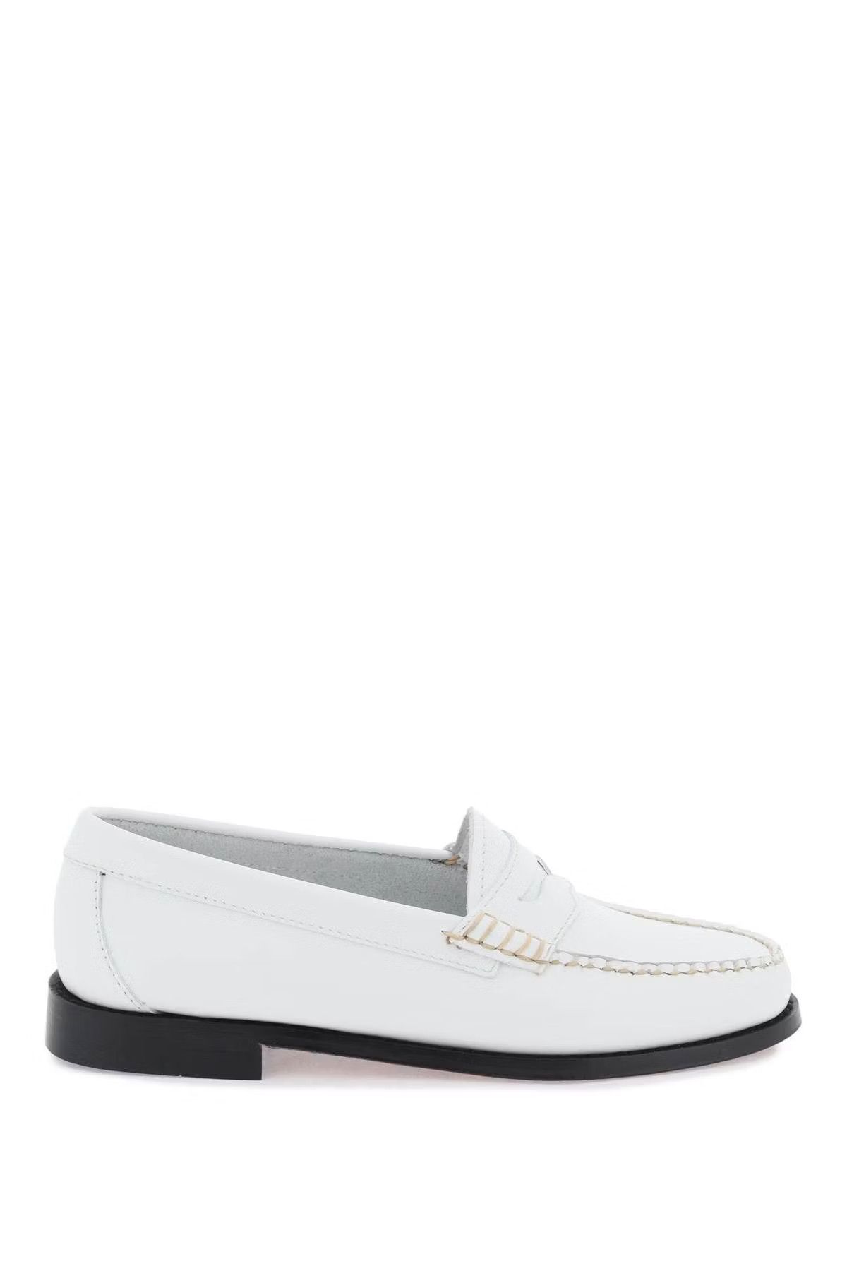 image of G H Bass Co O1S22I1N0524 Weejuns Penny Loafers In White, Women's (Size 7)