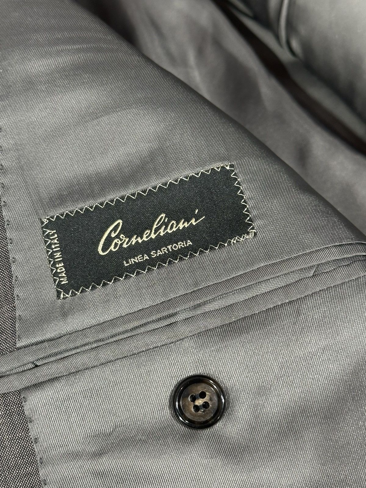 Corneliani Vintage Corneliani Grey Pinstripe Suit Size 52R - 6 Thumbnail
