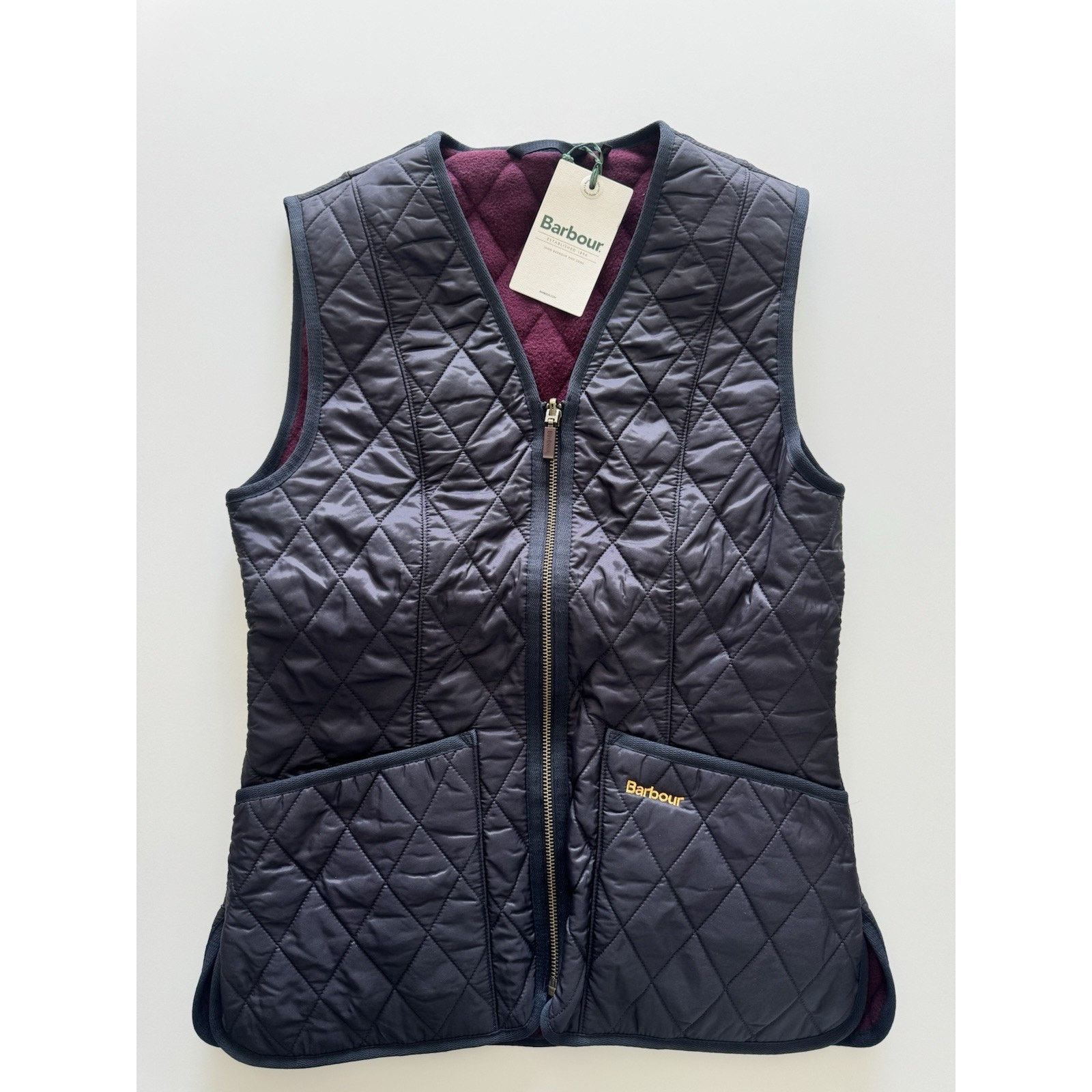 Barbour BARBOUR Fleece Betty Liner LLI0003NY91 Us 4 Navy NWT! Size S / US 4 / IT 40 - 1 Thumbnail