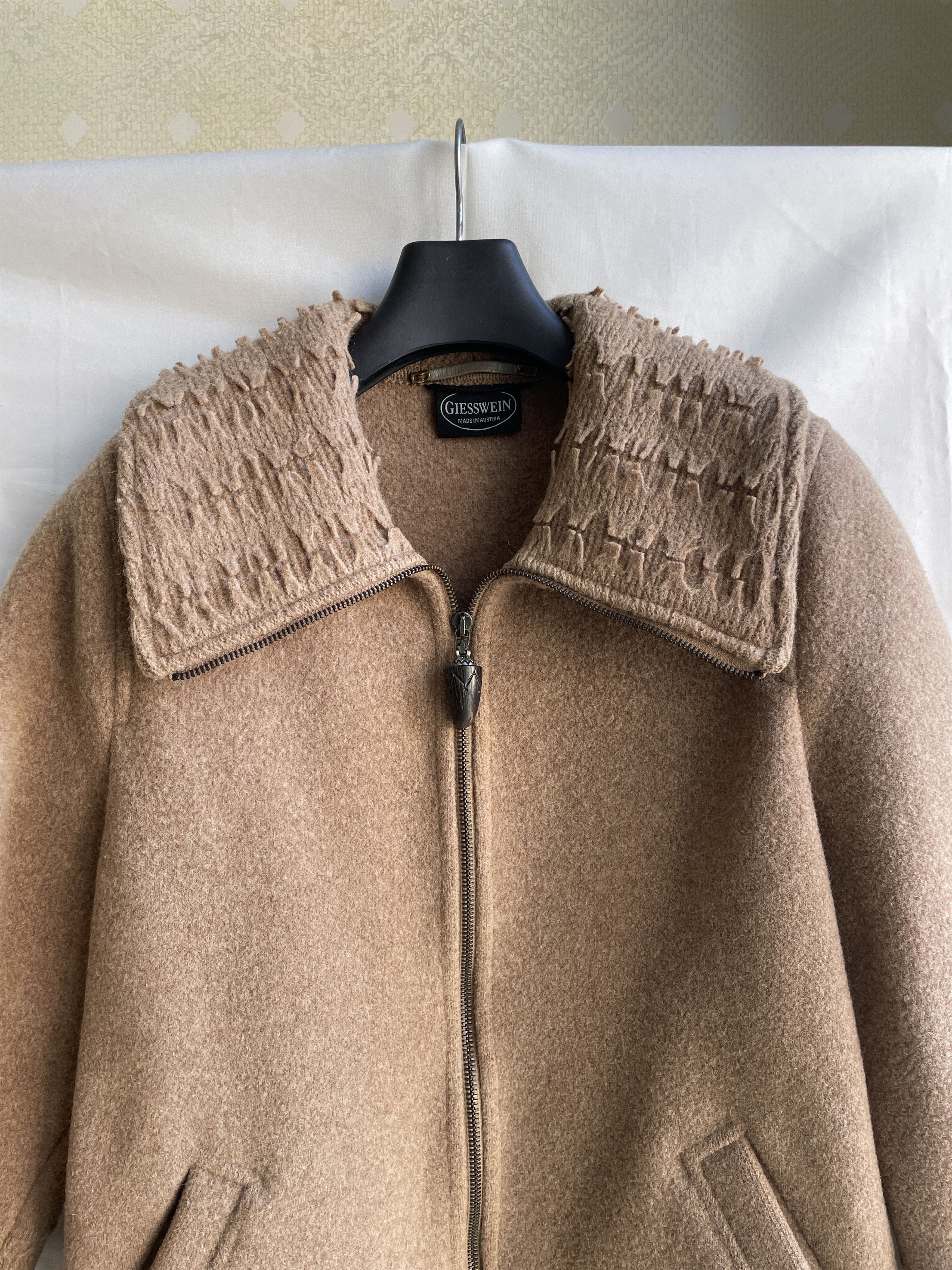 GIESSWEIN Giesswein Austria Vintage Womens Wool Zip Coat Size L / US 10 / IT 46 - 3 Thumbnail