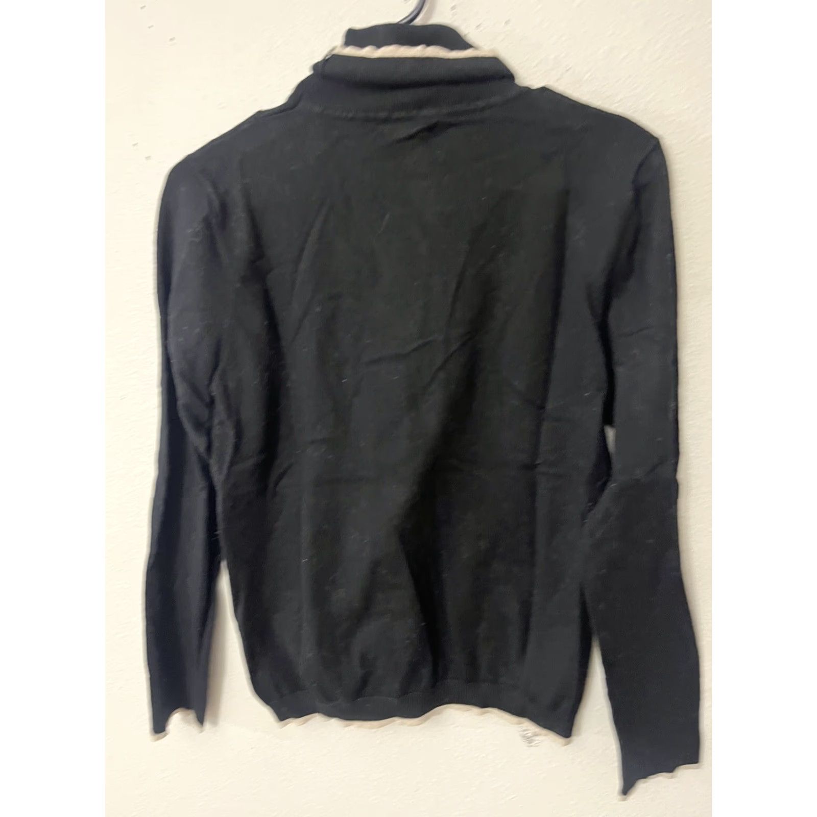 Vintage Max Studio Shirt Womens Large Black Turtleneck Long Sleeve Sweater Casual Size L / US 10 / IT 46 - 2 Thumbnail
