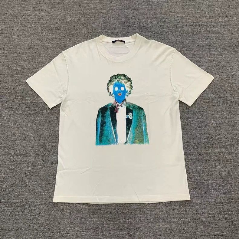 Louis Vuitton LV White Neon Portrait Short Sleeve Size US XL / EU 56 / 4 - 1 Thumbnail