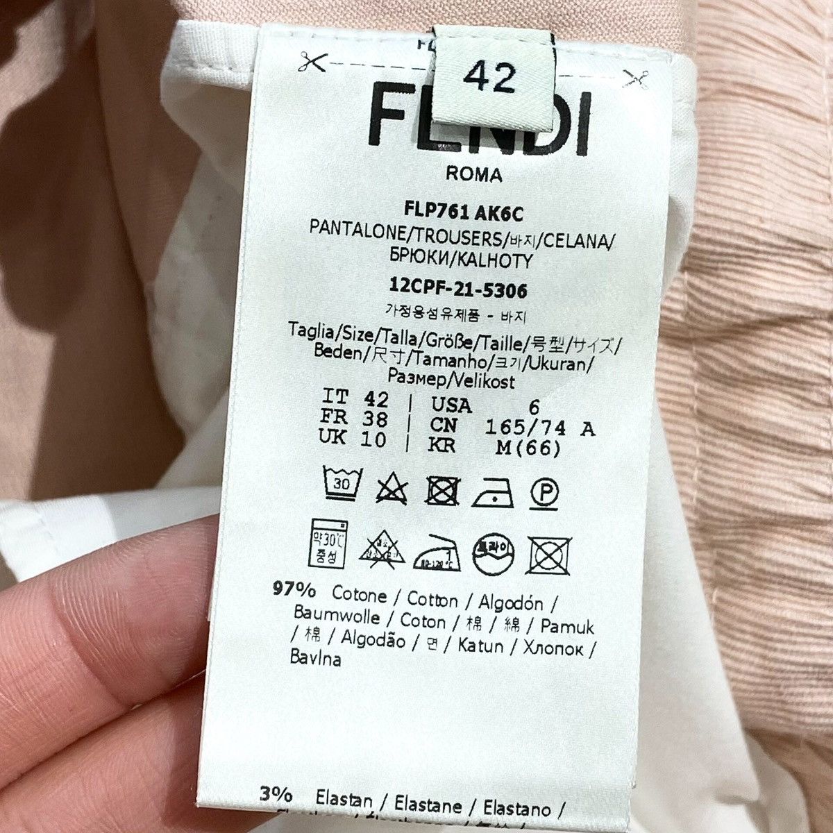 Fendi Fendi Monogram Shorts Orange-Pink 42 Size 28" / US 6 / IT 42 - 4 Thumbnail