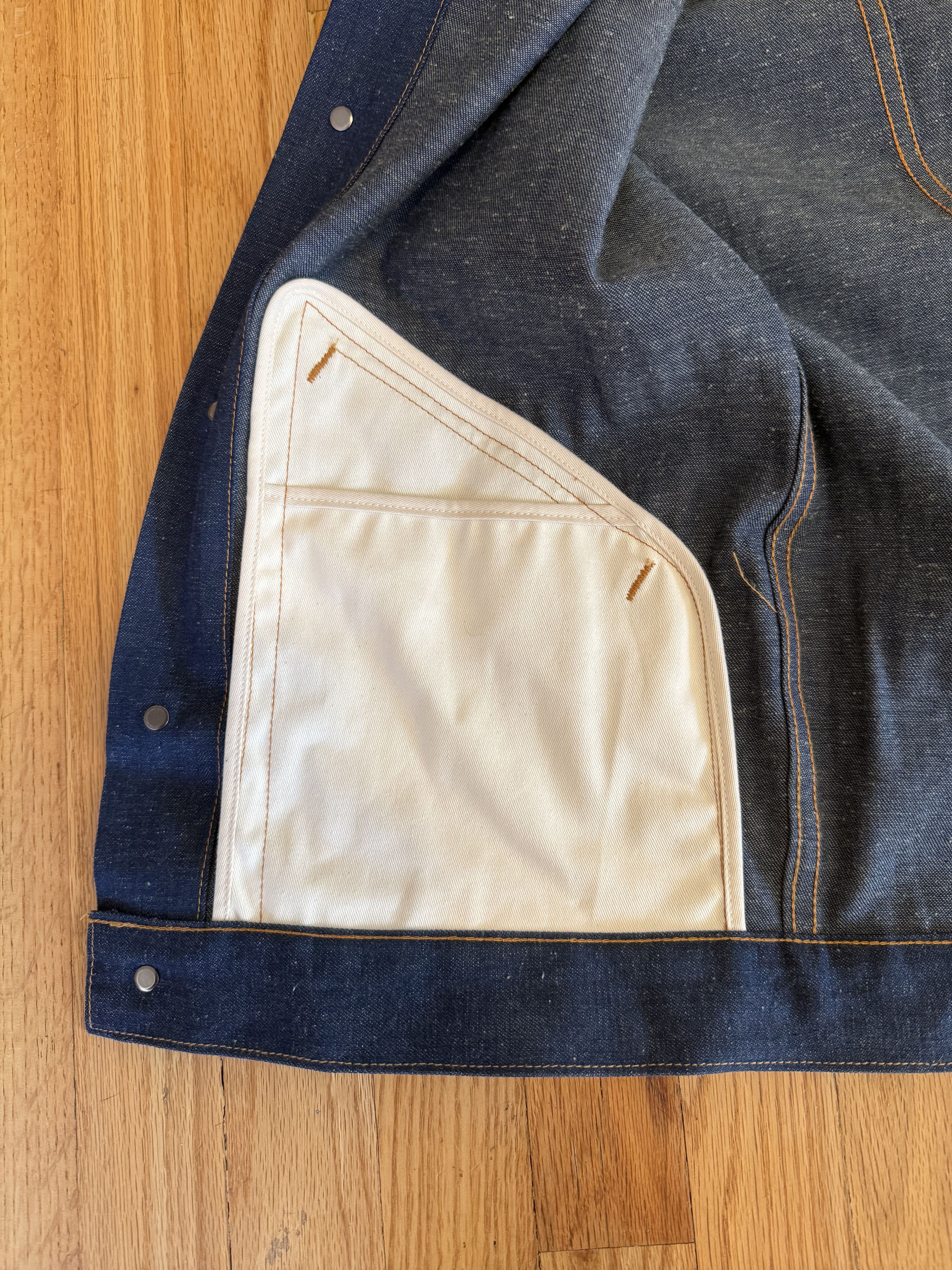 3sixteen 3sixteen Indigo Nep Ranch Jacket XL Selvedge Denim MiUSA Size US XL / EU 56 / 4 - 7 Thumbnail