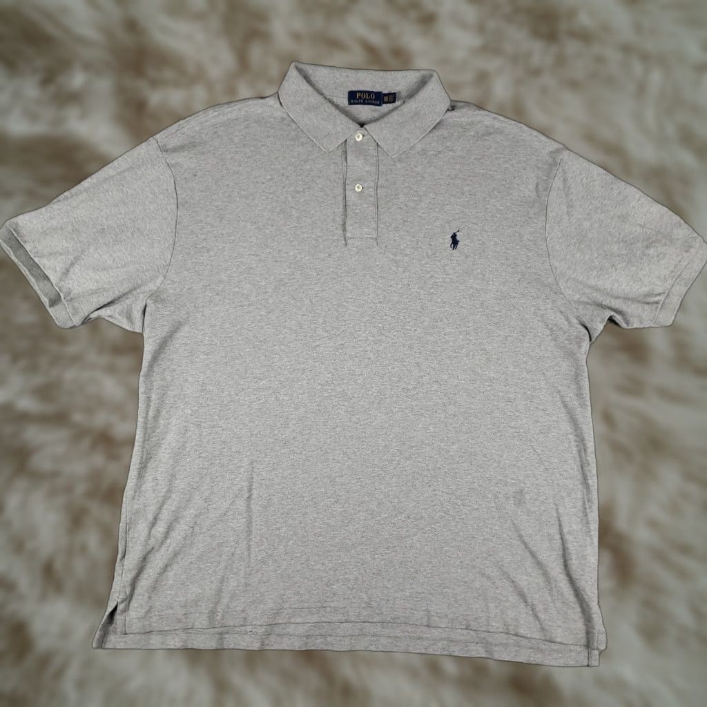 Ralph Lauren Ralph Lauren Polo Shirt Mens Big 2X Gray Polo Shirt Colorful Classic Preppy Sports Polo Mens 2XB Gray Polo Shirt Size US XXL / EU 58 / 5 - 1 Thumbnail
