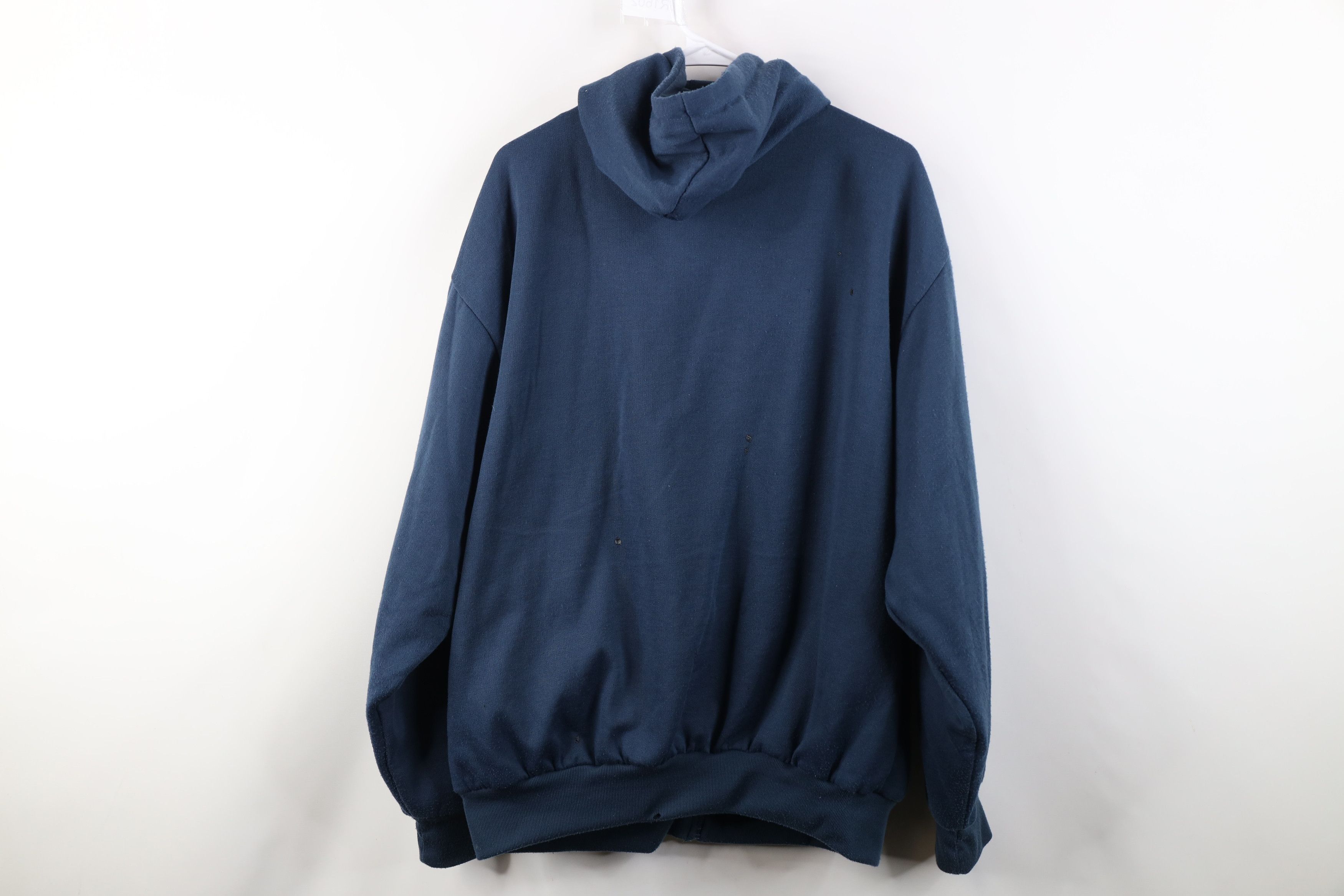 Vintage Vintage 90s Streetwear Thermal Waffle Knit Lined Hoodie Size US XL / EU 56 / 4 - 13 Thumbnail