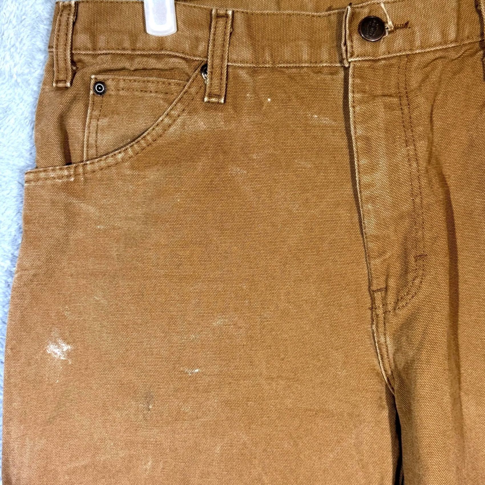 Dickies Dickies Carpenter Jeans 34x30 Brown Denim Mid-Rise Straight Leg Mens Jeans Size US 34 / EU 50 - 3 Thumbnail