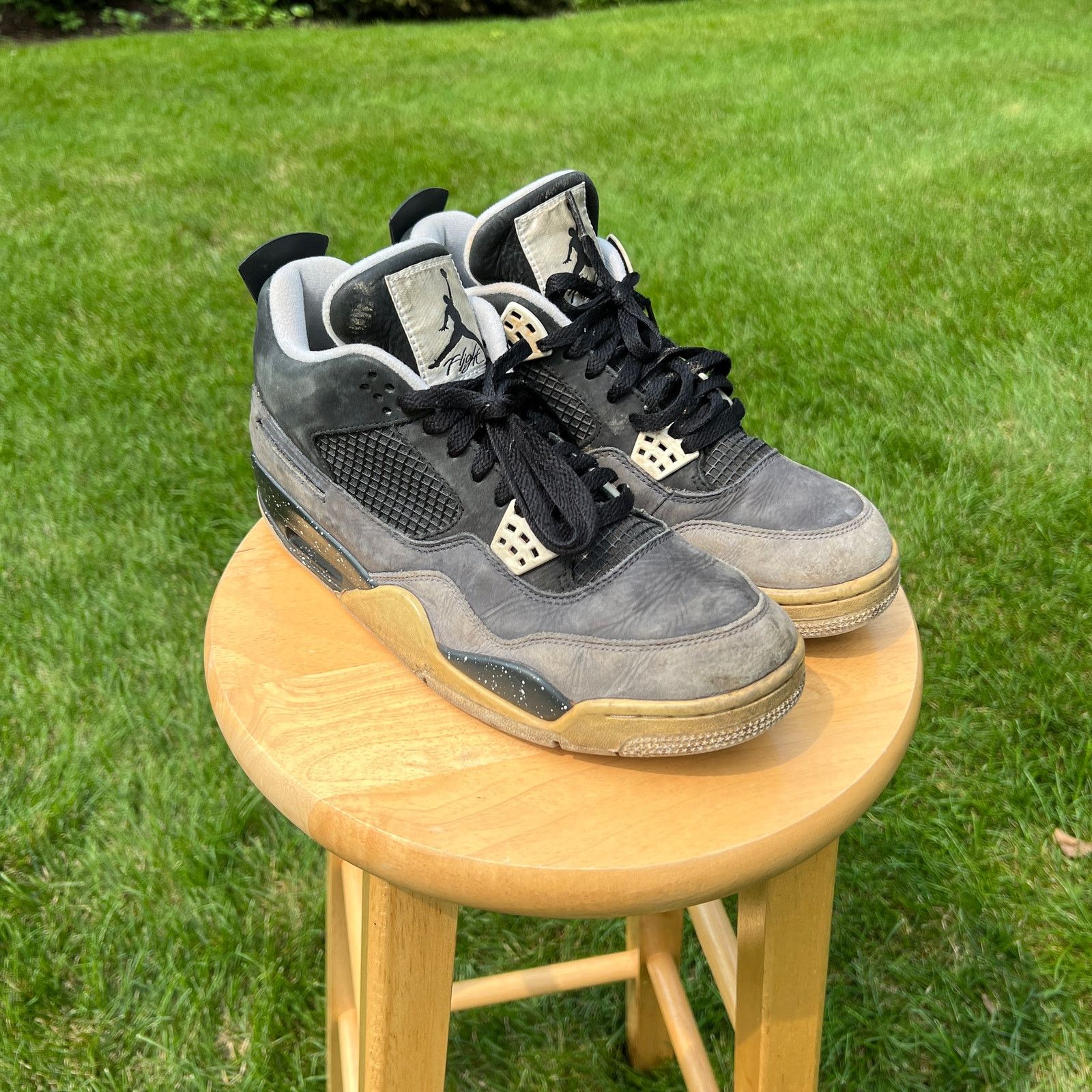 Jordan Brand × Nike Nike Air Jordan 4 Retro Fear 2013 Men's Shoes - Size 9.5 Size US 9.5 / EU 42-43 - 1 Thumbnail