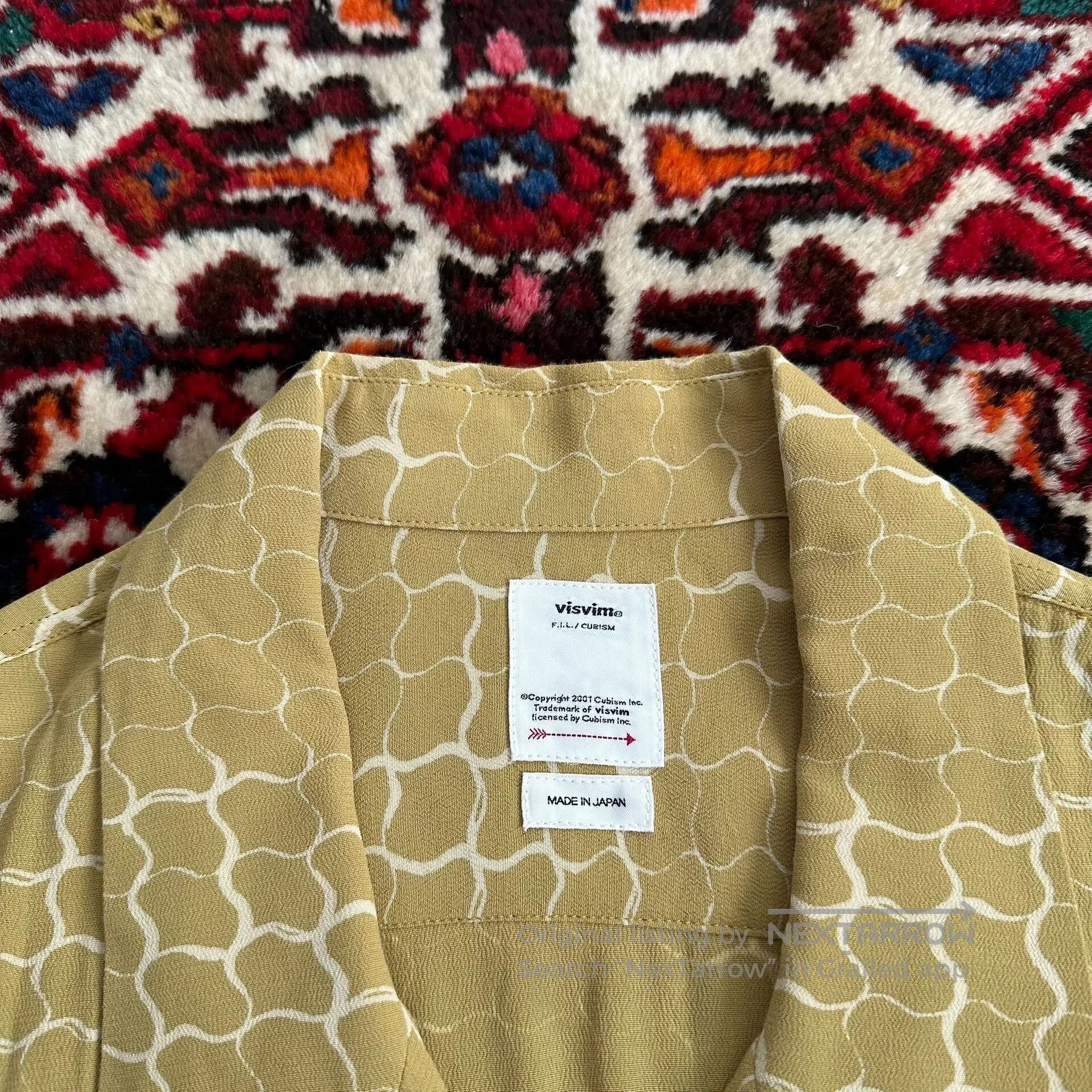 Visvim Visvim Free Edge Snake Print Short Sleeve Shirt. Size US L / EU 52-54 / 3 - 5 Thumbnail