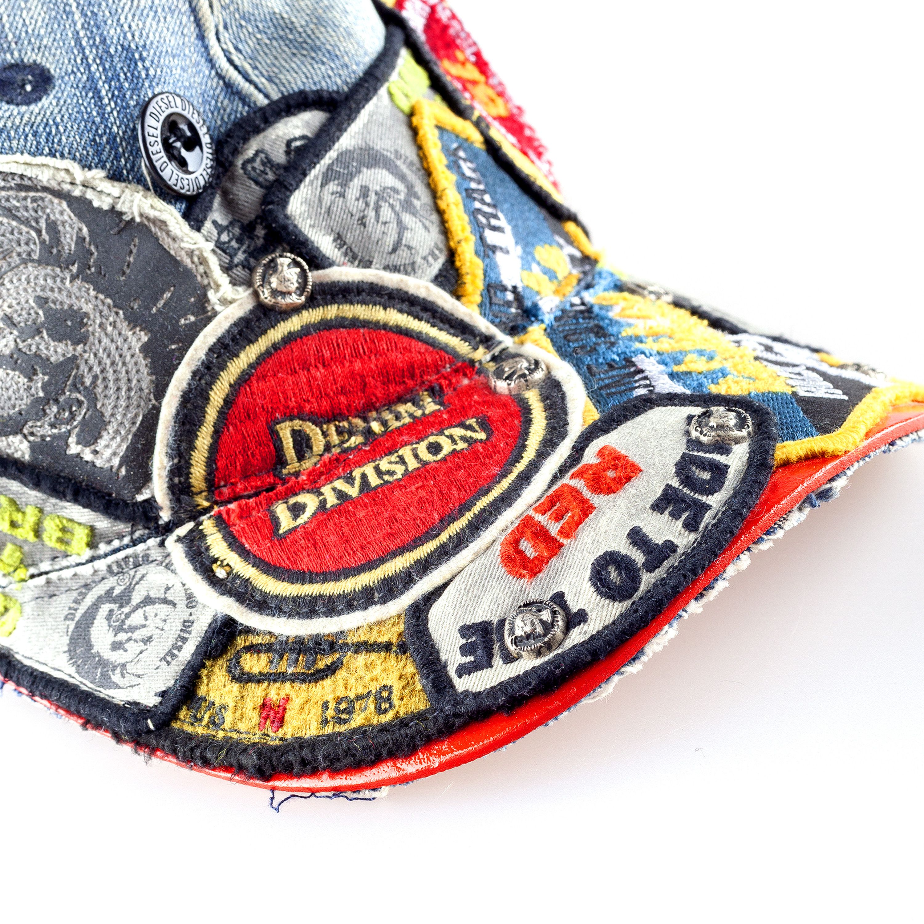 Diesel × Diesel Black Gold DIESEL TRIBUTE x Nicola Formichetti Patches Denim Snapback Size ONE SIZE - 8 Thumbnail