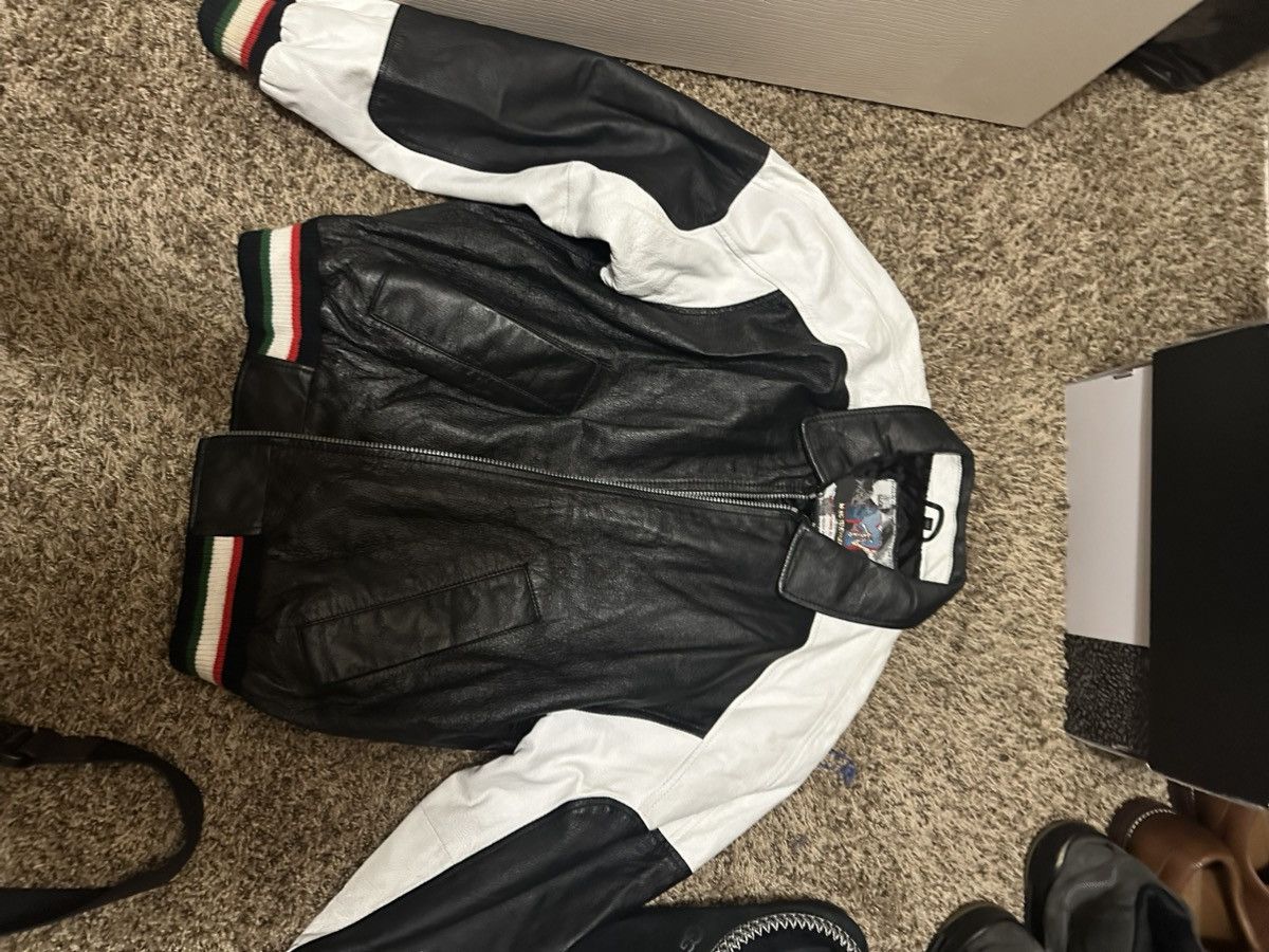 90s MTV MUSIC TELEVISION レザージャケット スタジャン Vintage 90s MTV Music Television Leather Jacket Size Large