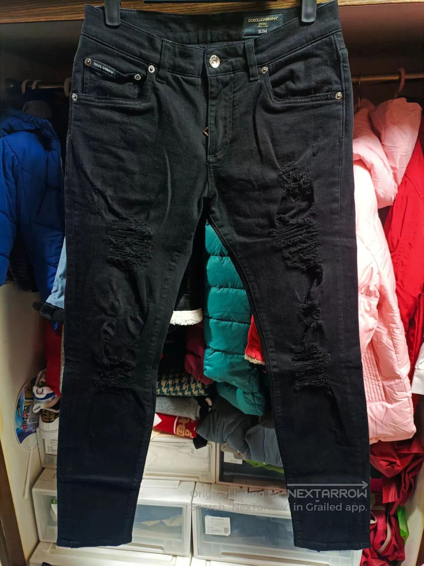 Dolce & Gabbana Dolce&Gabbana Distressed Slim Jeans. Size US 28 / EU 44 - 1 Thumbnail