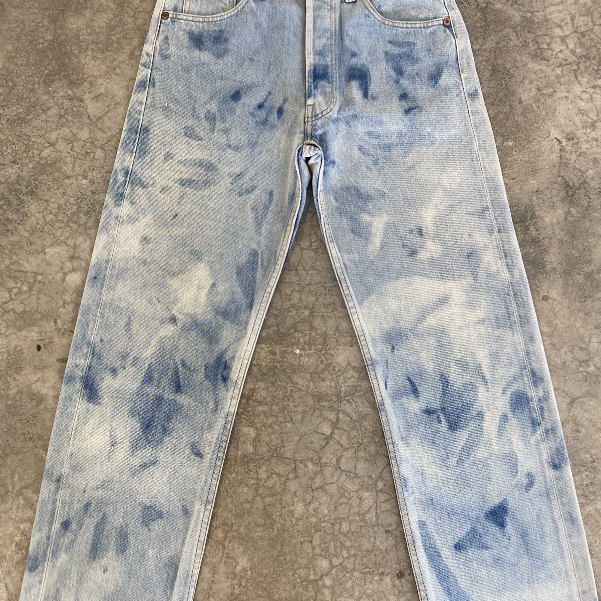 Levi's VTG Late 80’s Levis 501xx Acid Washed Blue Jeans Size US 28 / EU 44 - 6 Thumbnail